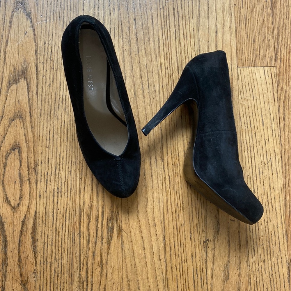 Suede High Heels
